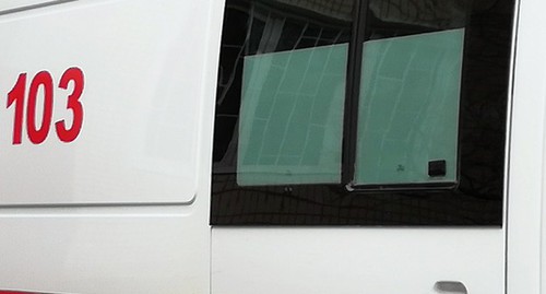 Окно машины скорой помощи. Фото Нины Тумановой для "Кавказского узла"