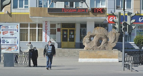 Элиста, апрель 2020 г. Фото Бадмы Бюрчиева для "Кавказского узла"