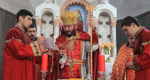 Богослужение в католическом храме в Армении. Фото: Нарек Мкртчян