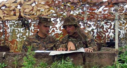 Солдаты армии защиты Карабаха. Фото пресс-службы МО Армении 