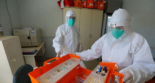 Тестирование на коронавирус. Май 2020 г. Фото Азиза Каримова для "Кавказского узла"