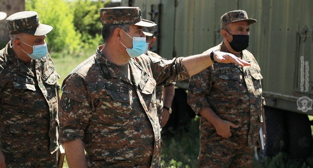 Военнослужащие Армии обороны Карабаха. Фото пресс-службы МО Армении http://mil.am/hy/news/7921