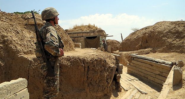 На передовой позиции в Нагорном Карабахе. Фото Алвард Григорян для "Кавказского узла"