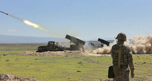 Передовые позиции армянской армии, 08.10.2020. Фото пресс-службы МО Армении