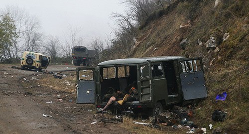 На месте военных действий в Нагорном Карабахе. 13 ноября 2020 года. Фото: REUTERS/Stringer