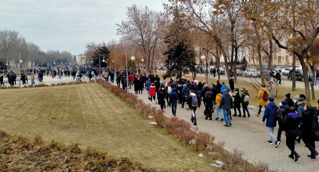 Шествие в Астрахани 23.01.21. Фото Алены Садовской для "Кавказского узла"