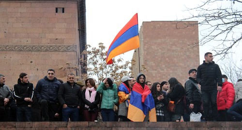 Митинг оппозиции в Ереване. Фото Тиграна Петросяна для "Кавказского узла"