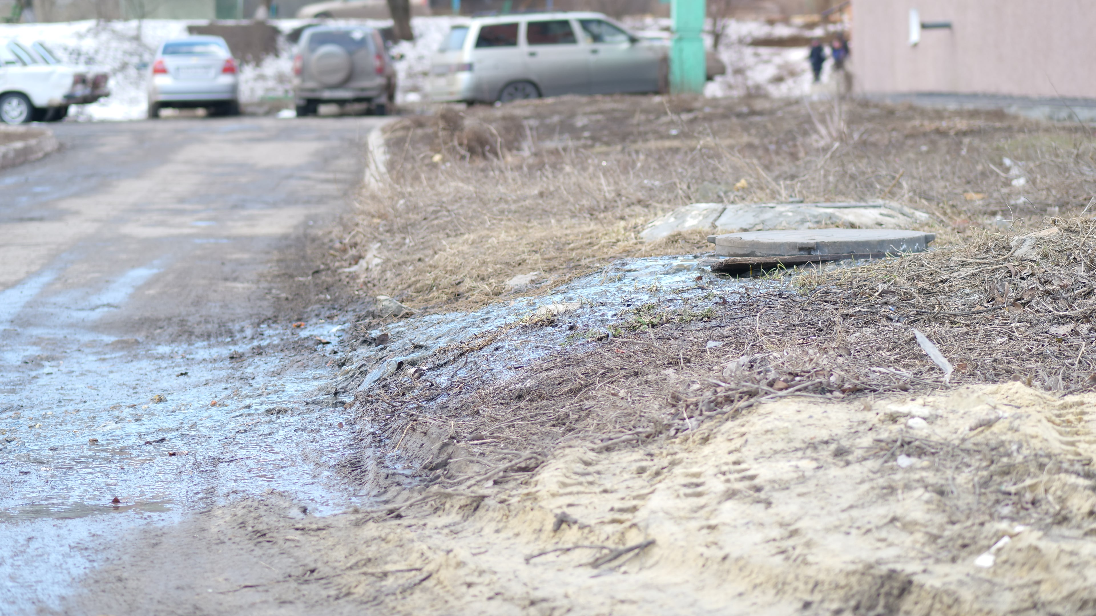 Текущая канализация в Красном Сулине. Фото Вячеслава Прудникова для "Кавказского узла"