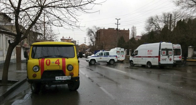 Улица Махачкалы во время КТО. Фото Мурада Мурадова для "Кавказского узла"