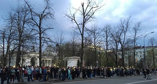 Акция протеста в Краснодаре. 21 апреля 2021 г.Фото Марии Томилиной, Юга.ру
