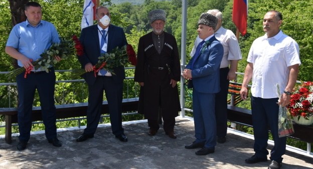 Участники акции памяти жертв Кавказской войны. Фото Светланы Кравченко для "Кавказского узла".