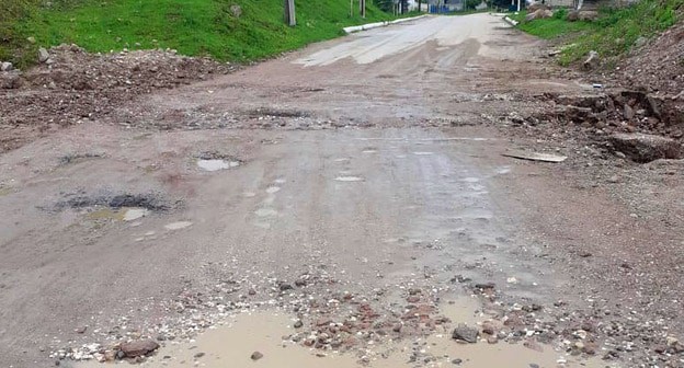 Дорога в Нижнем Чегеме. Фото Людмилы Маратовой для "Кавказского узла".