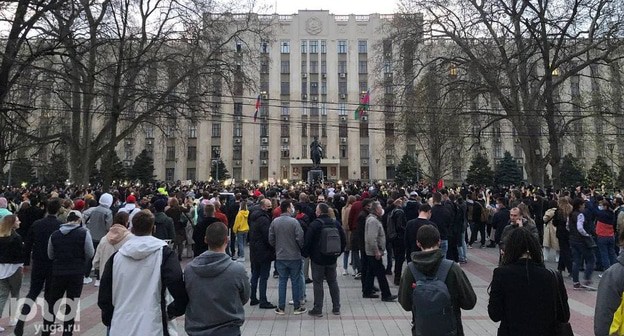 Апрельская акция протеста в Краснодаре, 2021 год. Фото Дмитрия Пославского, Юга.ру
