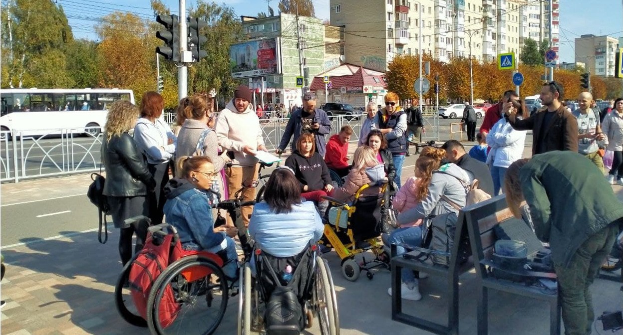 Активисты в Ставрополе. Фото А. Садовской для "Кавказского узла"