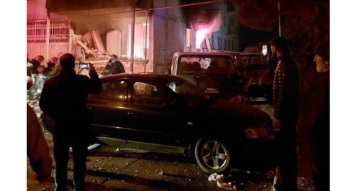 Взрыв газа и пожар в девятиэтажке в одном из районов Тбилиси. Скриншот сообщения https://t.me/SputnikGeorgia/12950