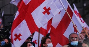 Сторонники Саакашвили провели митинг в Рустави