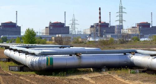 Вид  Запорожской АЭС. Фото https://commons.wikimedia.org/wiki/Category:Zaporozhye_Nuclear_Power_Plant