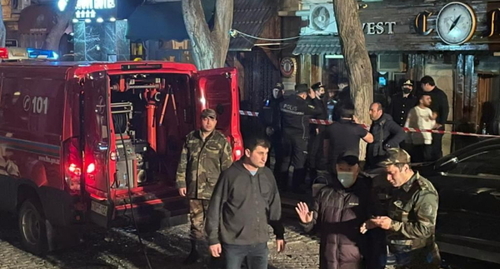 На месте взрыва в Баку, фото: https://www.meydan.tv/ru/