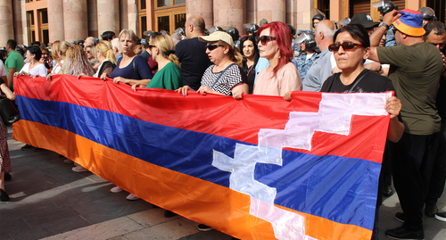 Акция  оппозиции в Ереване. Фото Тиграна Петросяна для "Кавказского узла"