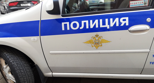 Автомобиль полиции Фото Нины Тумановой для "Кавказского узла"