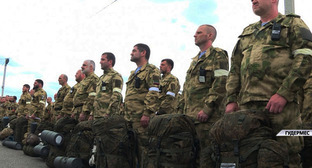 Чеченские батальоны. Фото: https://grozny.tv