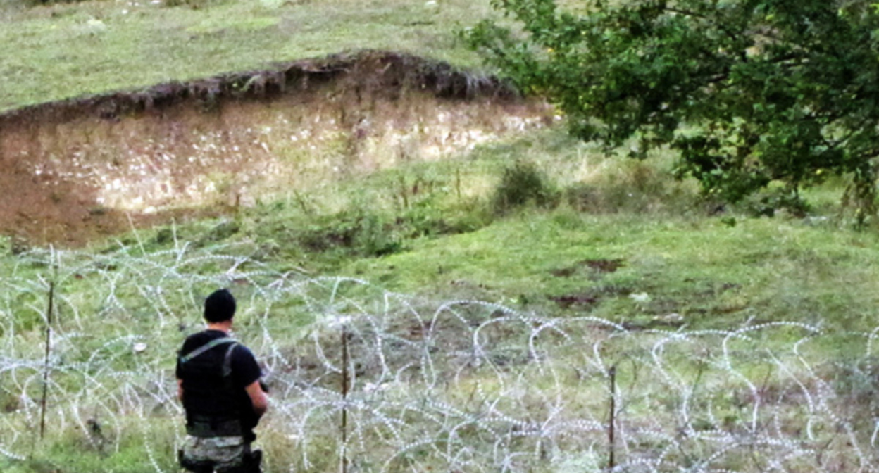 Окрестности  села Дици в Грузии. Фото https://newcaucasus.com/politics/12203-zalozhniki-kolyuchey-provoloki.html