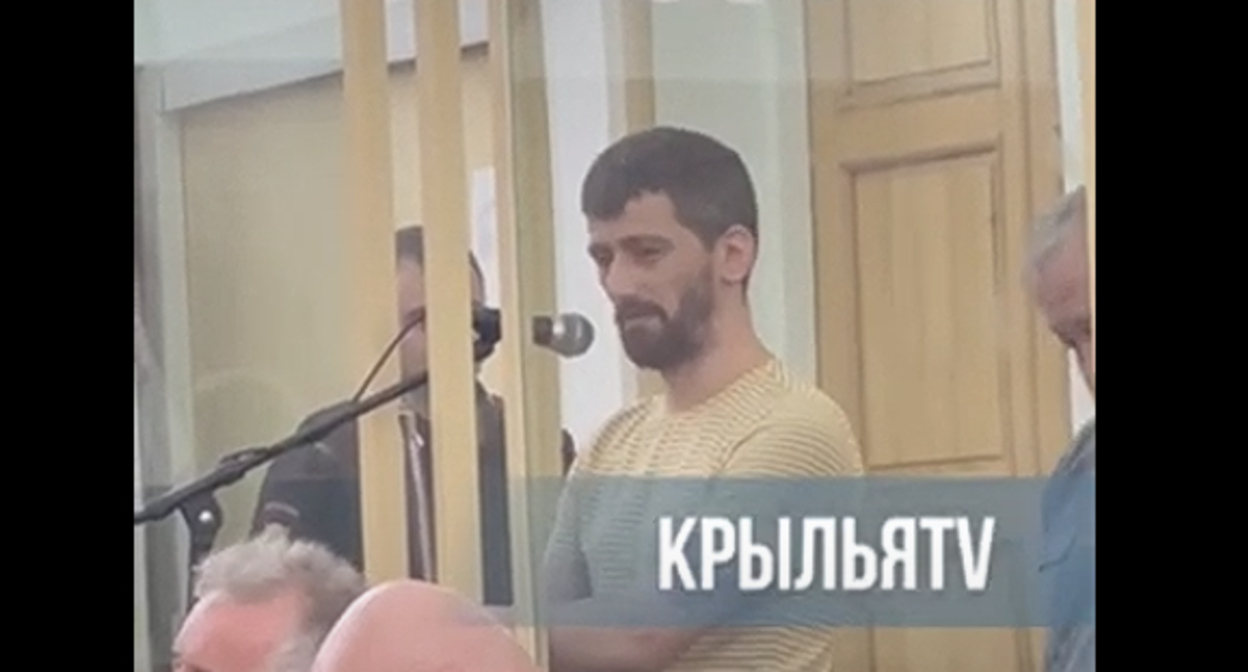 Вадим Чельдиев в зале суда 07.07.2022. Кадр видео  E-Osetia https://www.youtube.com/watch?v=bGNdzRA_1tw