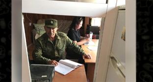 Мобильный призывной пункт развёрнут на границе в Астраханской области