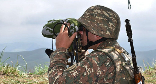 Армянский военнослужащий. Фото: минобороны Армении