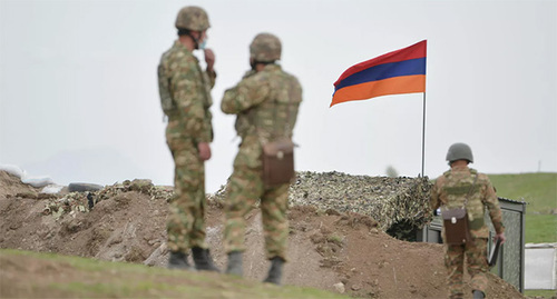 На границе Армении и Азербайджана. Фото: пресс-служба аппарата Республики Армения