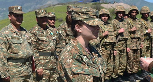 Женщины армии Армении. Фото: пресс-служба президента Армении