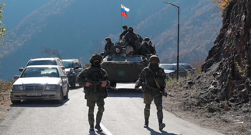 Миротворцы в Нагорном Карабахе, фото: пресс-служба Минобороны РФ.