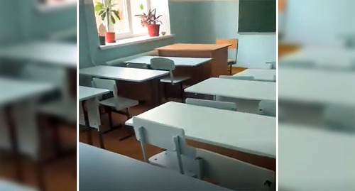 Школа в Шамхале. Стоп-кадр из видео https://www.instagram.com/p/CwvDkTtKPki/