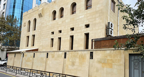 Здание Бакинской синагоги европейских и  грузинских евреев. Баку, 13 октября 2023 г. Фото Фаика Меджида для "Кавказского узла"