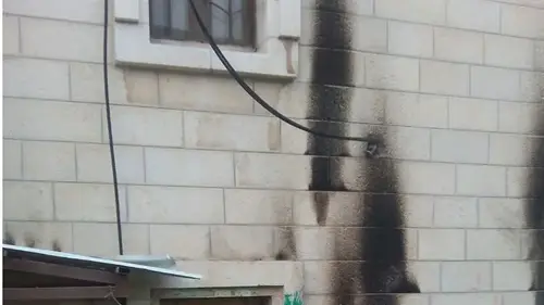 Поджог синагоги в Ереване. Скриншот видео https://www.7kanal.co.il/news/256665
