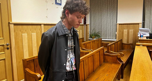 Эдуард Шарлот в зале суда. Скриншот видео SPbGS / Telegram