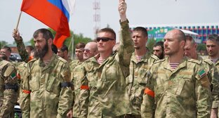 Новая группа бойцов отправлена из Грозного в зону военной операции