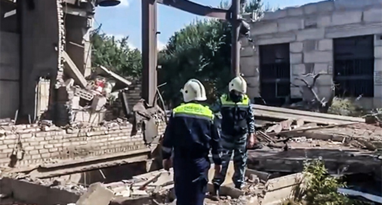 Последствия взрыва на насосной станции в Волгограде. Фото: Следственный комитет РФ