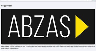 Логотип Abzas Media. Фото: https://report.az