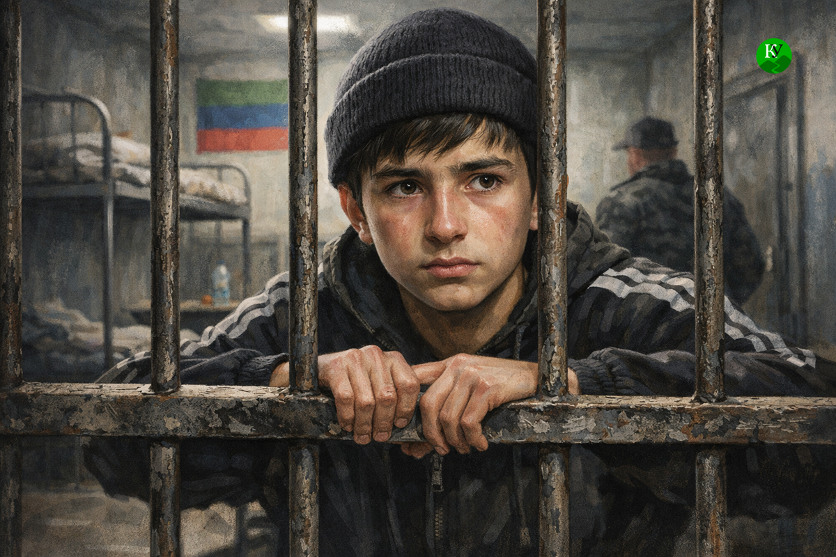 Арестованный подросток. Иллюстрация создана "Кавказским узлом" с помощью ИИ в программе ChatGPT Арестованный подросток. Иллюстрация создана "Кавказским узлом" с помощью ИИ в программе ChatGPT