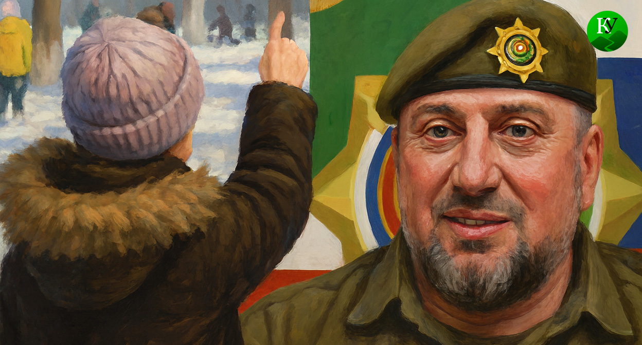 Воспитаница детского сада и Апти Алаудинов. Иллюстрация создана «Кавказским узлом» с помощью ИИ в программе Copilot Воспитаница детского сада и Апти Алаудинов. Иллюстрация создана «Кавказским узлом» с помощью ИИ в программе Copilot