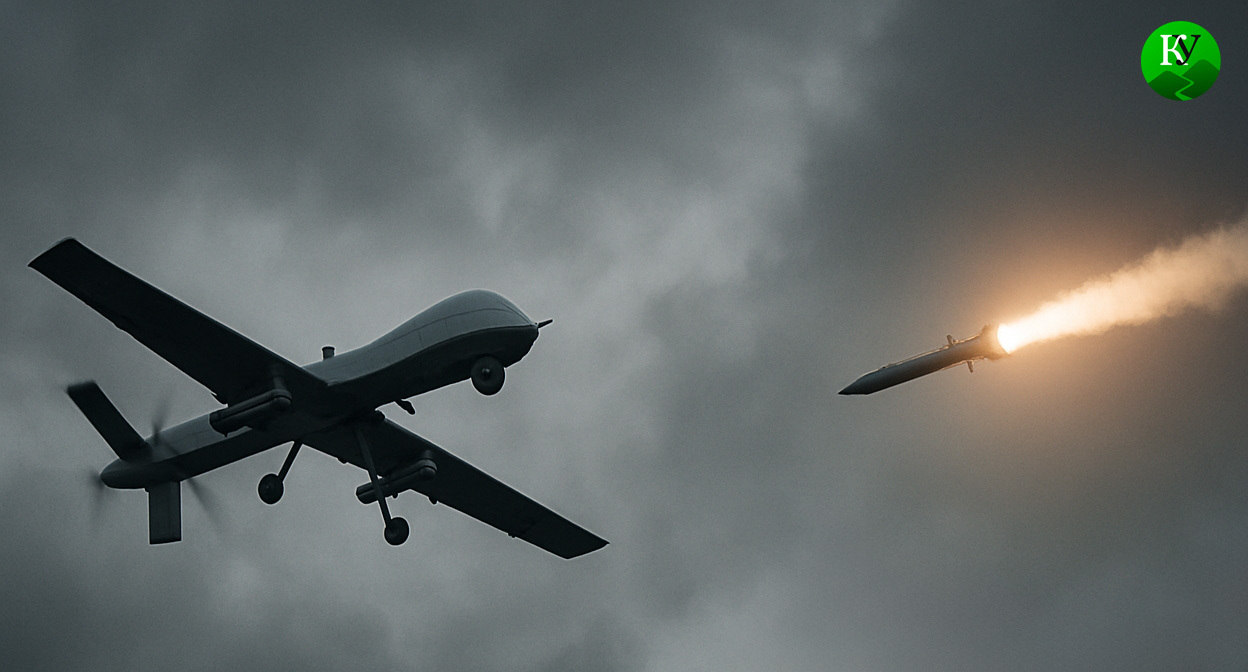 БПЛА и ПВО. Иллюстрация создана «Кавказским узлом» с помощью ИИ в программе Copilot БПЛА и ПВО. Иллюстрация создана «Кавказским узлом» с помощью ИИ в программе Copilot