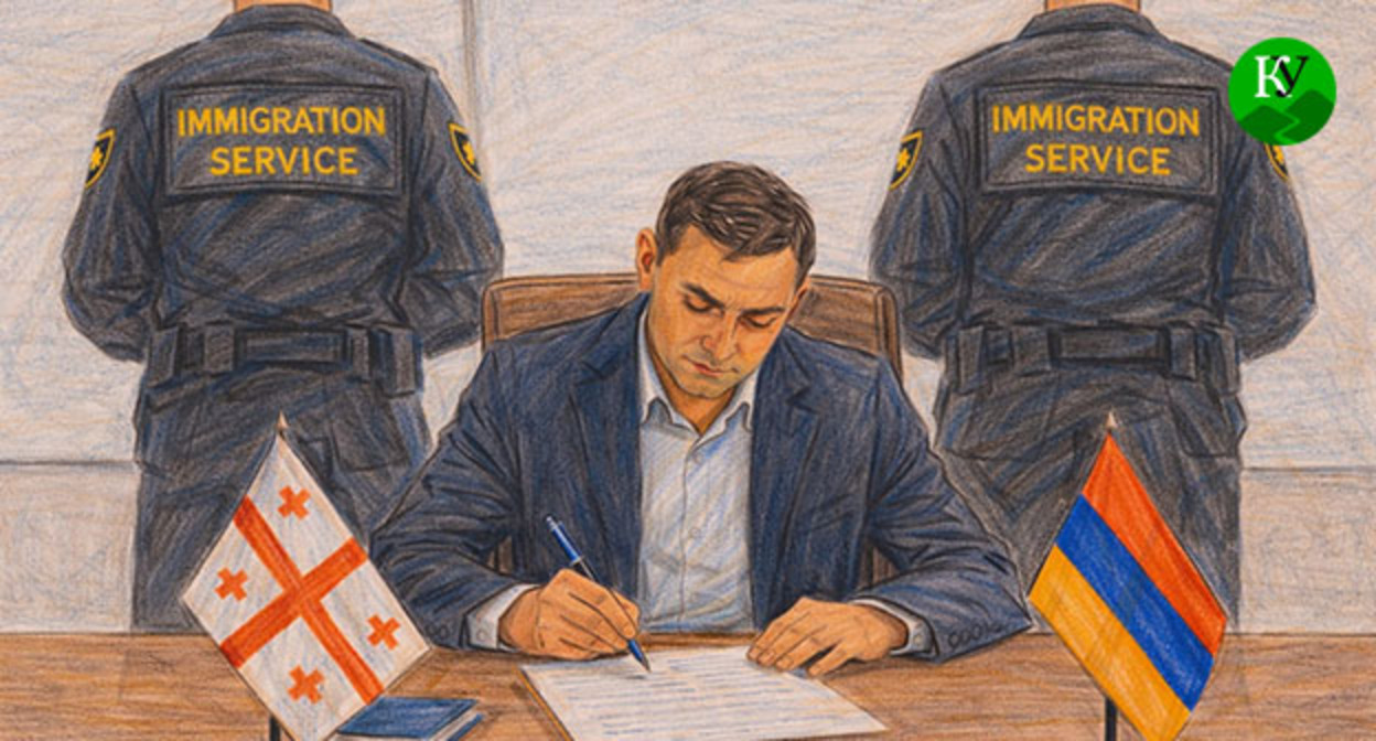 Мужчина подписывает документы. Иллюстрация создана "Кавказским узлом" при помощи ИИ в программе Copilot Мужчина подписывает документы. Иллюстрация создана "Кавказским узлом" при помощи ИИ в программе Copilot