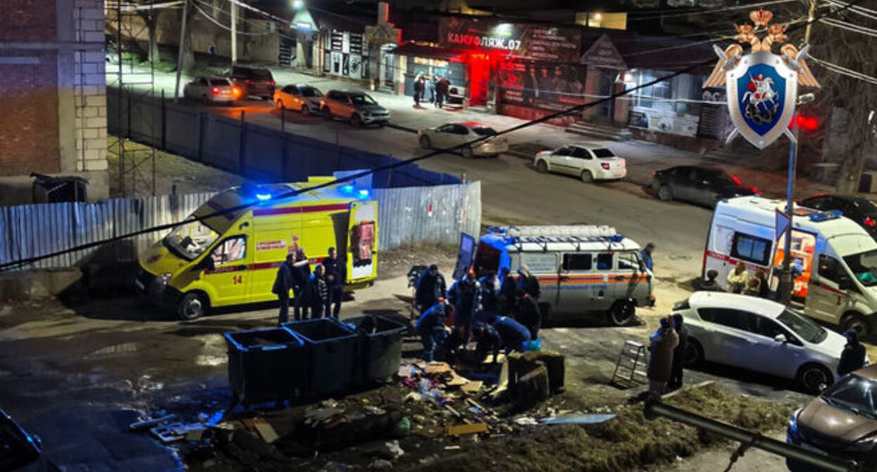 На месте происшествия. 5 марта 2026 г. Фото: ВКонтакте/СУ СК РФ по КБР На месте происшествия. 5 марта 2026 г. Фото: ВКонтакте/СУ СК РФ по КБР