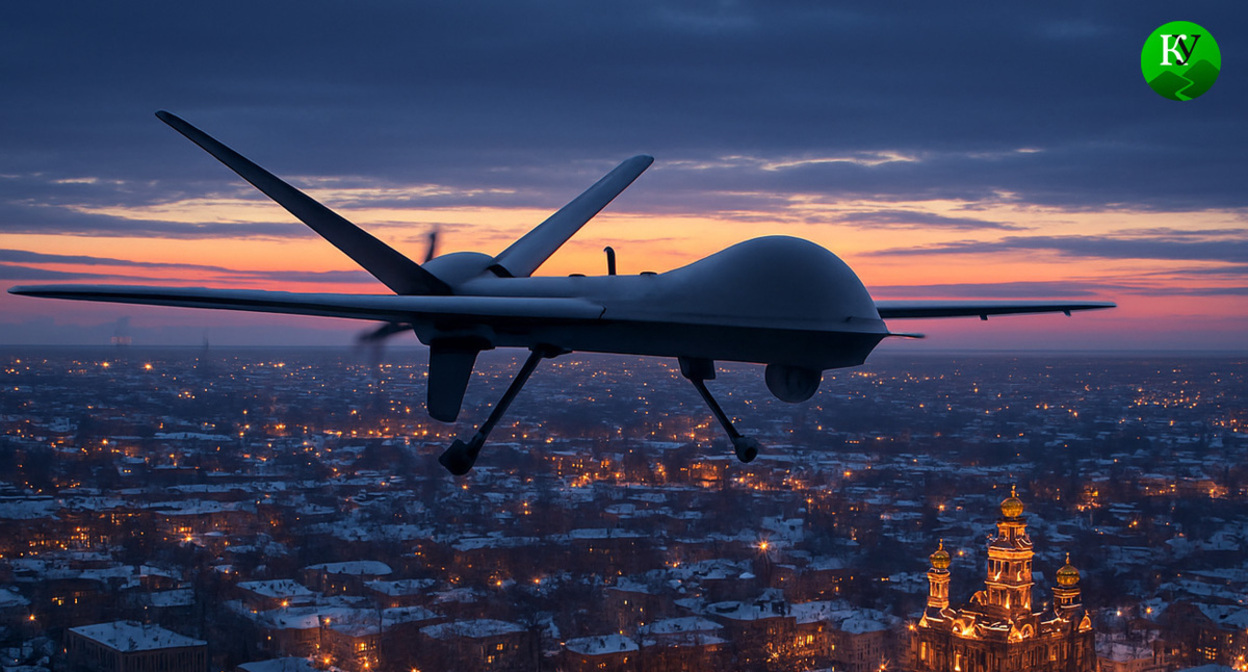 БПЛА. Иллюстрация создана «Кавказским узлом» с помощью ИИ в программе Copilot БПЛА. Иллюстрация создана «Кавказским узлом» с помощью ИИ в программе Copilot