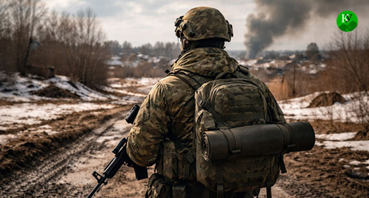 Военнослужащий. Иллюстрация создана "Кавказским узлом" при помощи ИИ в программе Copilot Военнослужащий. Иллюстрация создана "Кавказским узлом" при помощи ИИ в программе Copilot
