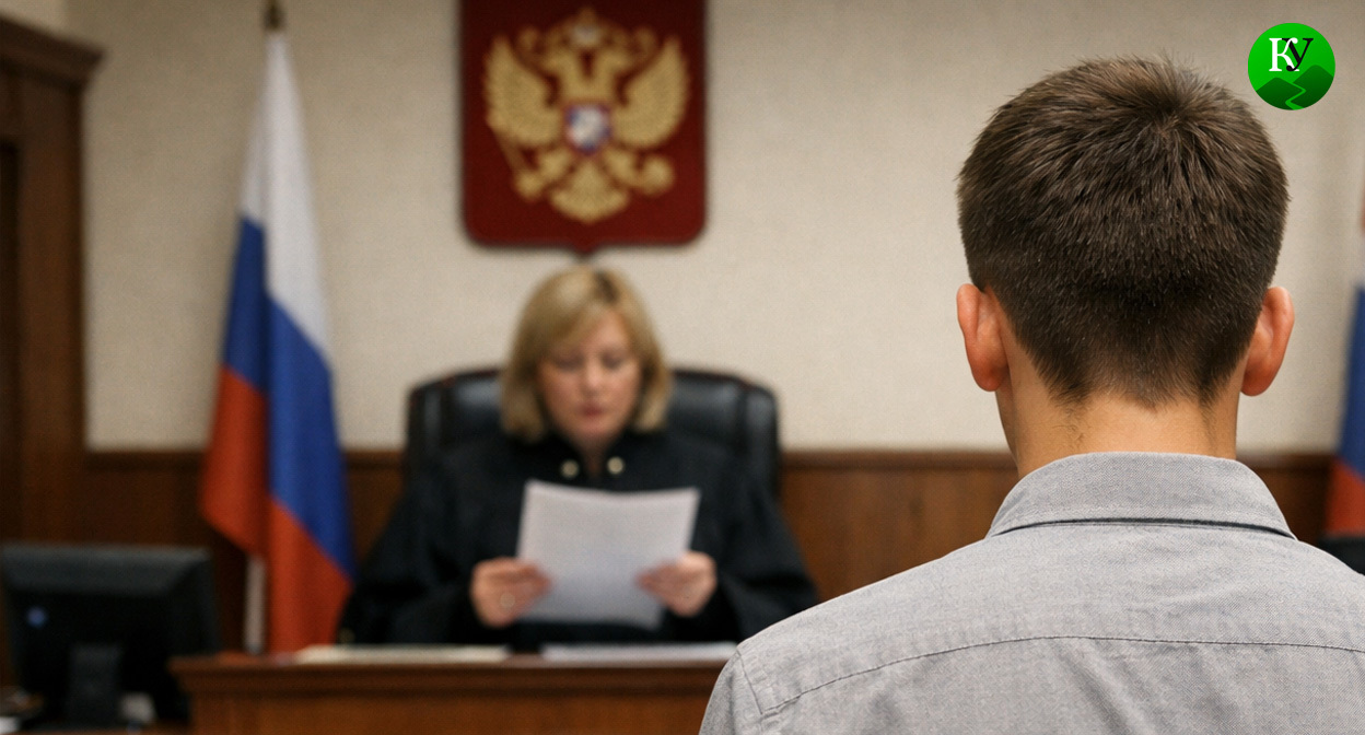 Подросток в суде. Иллюстрация создана «Кавказским узлом» с помощью ИИ в программе Copilot Подросток в суде. Иллюстрация создана «Кавказским узлом» с помощью ИИ в программе Copilot