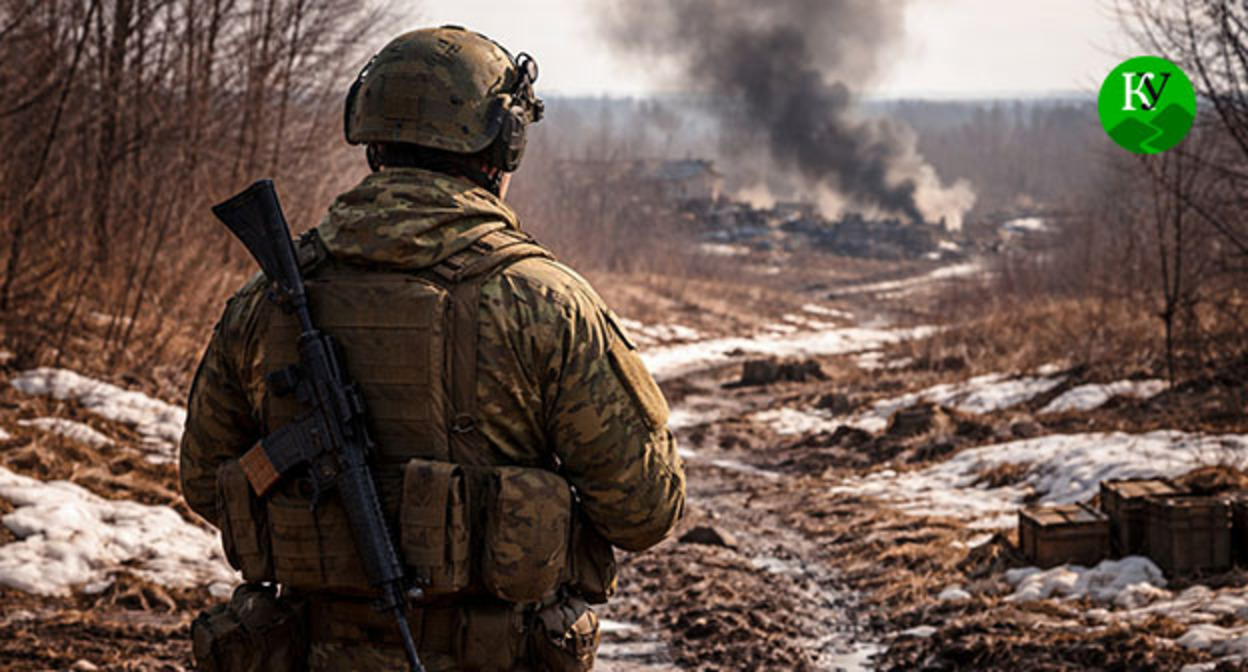 Военнослужащий. Иллюстрация создана "Кавказским узлом" при помощи ИИ в программе Copilot Военнослужащий. Иллюстрация создана "Кавказским узлом" при помощи ИИ в программе Copilot