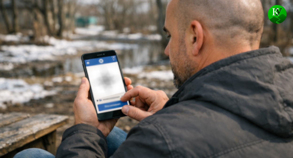 Мужчина со смартфоном. Иллюстрация создана «Кавказским узлом» с помощью ИИ в программе Copilot Мужчина со смартфоном. Иллюстрация создана «Кавказским узлом» с помощью ИИ в программе Copilot