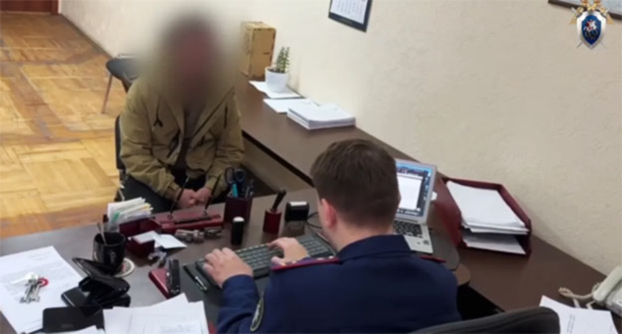 Подозреваемый в оскорблении религиозных чувств верующих. Фото: Следственный Комитет России Подозреваемый в оскорблении религиозных чувств верующих. Фото: Следственный Комитет России